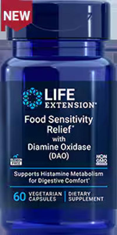 
Food Sensitivity Relief with Diamine Oxidase (DAO)